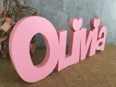 Letras de MDF -Nomes Linha CH