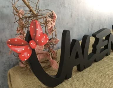 Letras Decorativas Festa Disney MInnie