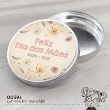 Latinha Adesivada Dia das Mães - 00394