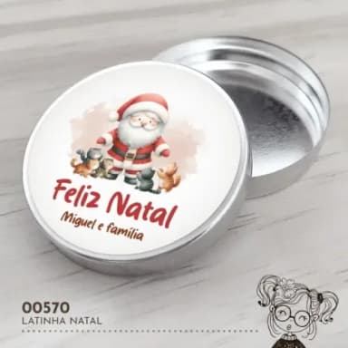 Latinha Adesivada Natal - 00570