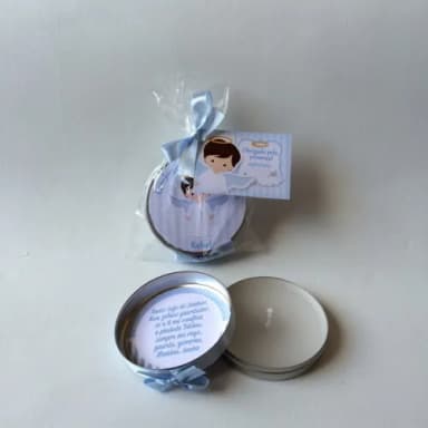 Lembrancinha p/ Batizado - Vela aromática