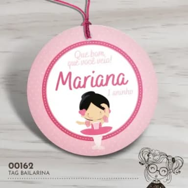 Tag Redonda Bailarina - 00162