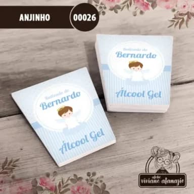 Adesivo Bisnaga Álcool Gel Anjinho - 00026