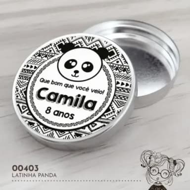 Latinha Adesivada Panda - 00403