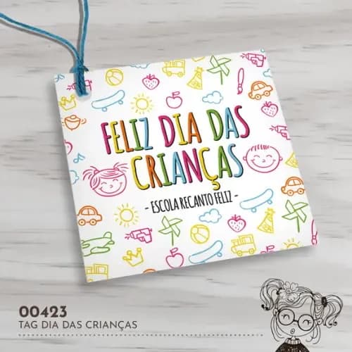 Tag Quadrada Dia das Crianças - 00423
