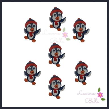 Aplique Emborrachado Pinguim - Pcts c/7 unds