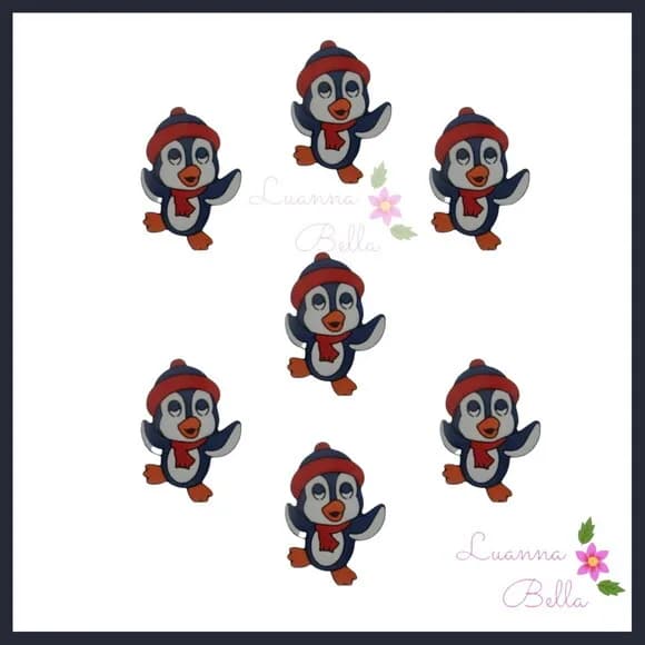 Aplique Emborrachado Pinguim - Pcts c/7 unds