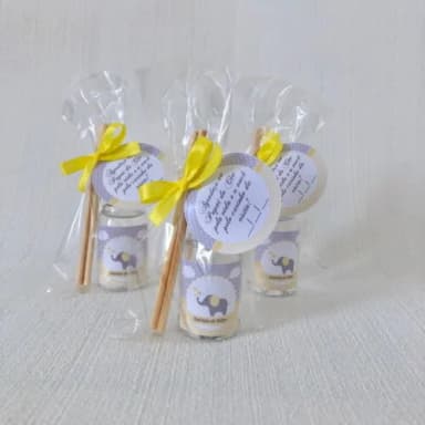 Lembrancinha Maternidade Aromatizador elefante Chevron