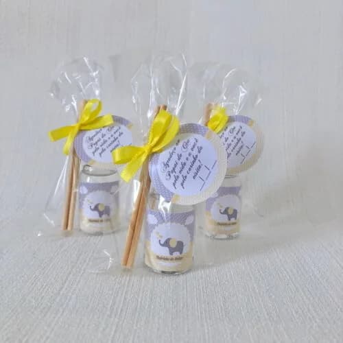 Lembrancinha Maternidade Aromatizador elefante Chevron