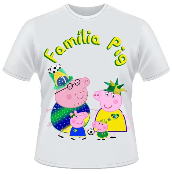 Camiseta Família Pig Brasil