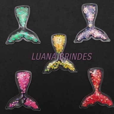 Apliques Recheados Calda de Sereia - pct com 5 unidades