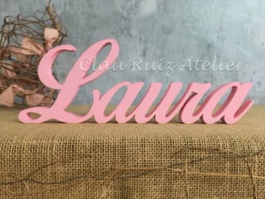 Letras Decorativas - Nome em mdf Linha Cursiva