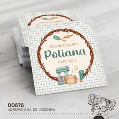 Adesivo Quadrado Chá de Cozinha - 00878