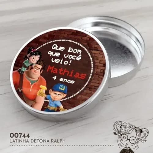 Latinha Adesivada Detona Ralph - 00744