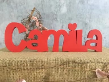 Letras Decorativas - nome em MDF Linha CH