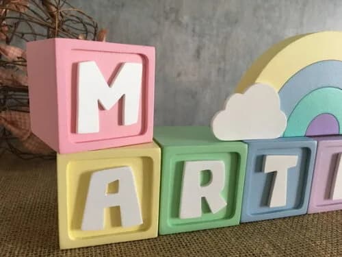Candy Colors - Cubos 6x6cm Ts + Arco Íris