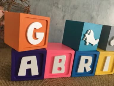 Cubos Pocoyo 6x6cm Avião Nuvem Urso