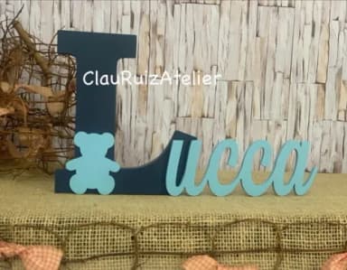Letras 18mm - Decoração Bebê Urso