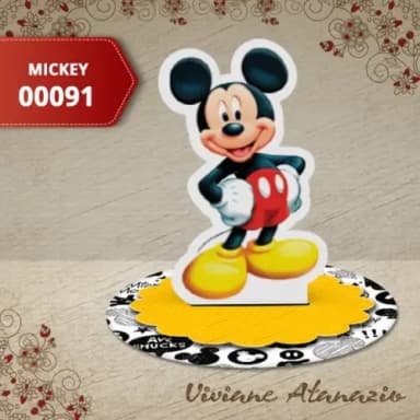 Aplique 3d Mickey - 00091