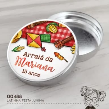 Latinha Adesivada Festa Junina - 00488