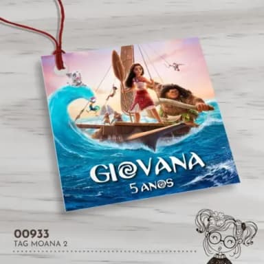 Tag Quadrada Moana 2 - 00933