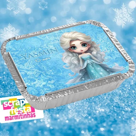 Marmitinha Personalizada Festa Princesa Congelada Frozen