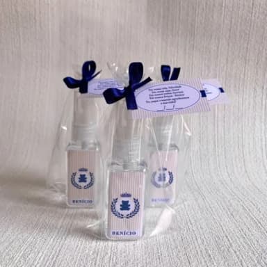 Álcool 70% Spray Urso Rei Lembrancinha Maternidade