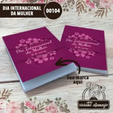 Bloquinho de Anotações Dia Internacional da Mulher - 00104
