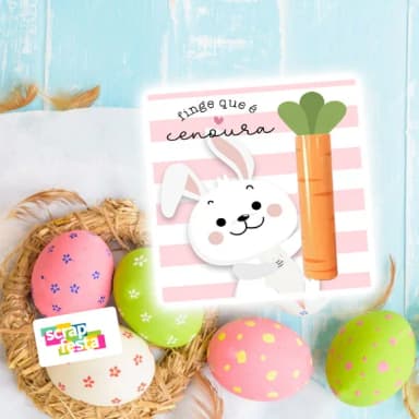 Card para Chocolate Baton/bis Personalizado Festa Páscoa