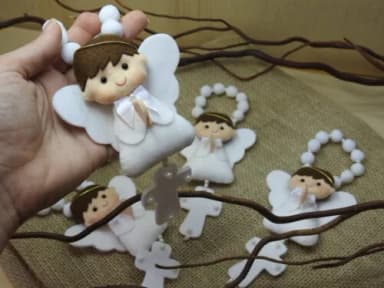 Mini Terço em Feltro - Lembrança