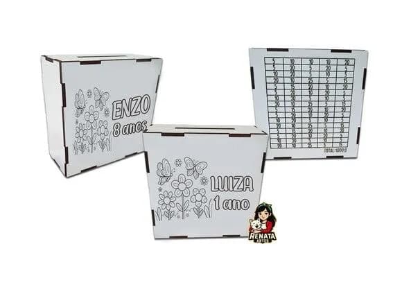 Cofrinho Personalizado Jardim Lembrancinha