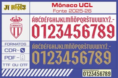 Fonte Mônaco 2025 2026 Ucl