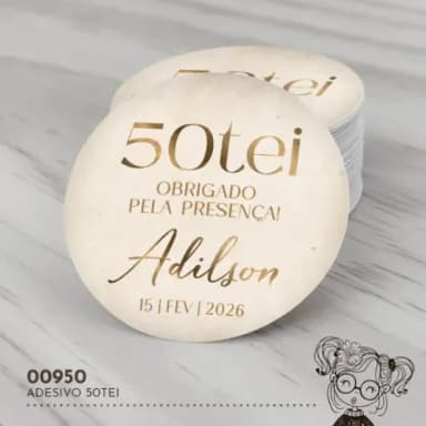 Adesivo Redondo 50tei - 00950