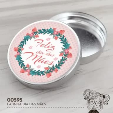 Latinha Adesivada Dia das Mães - 00595