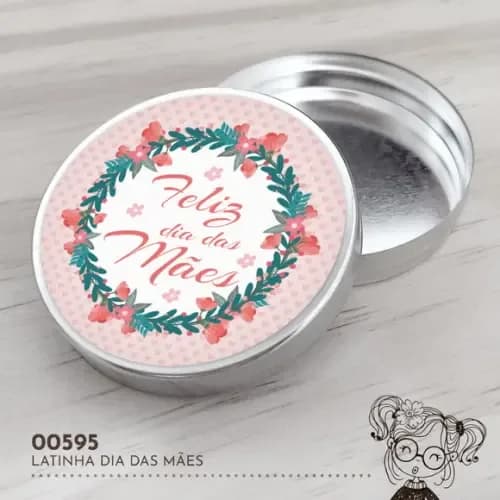 Latinha Adesivada Dia das Mães - 00595