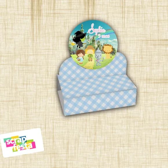 Porta Bis Duplo Personalizado Festa o Mágico de Oz