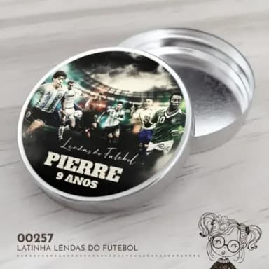 Latinha Adesivada Lendas do Futebol - 00257