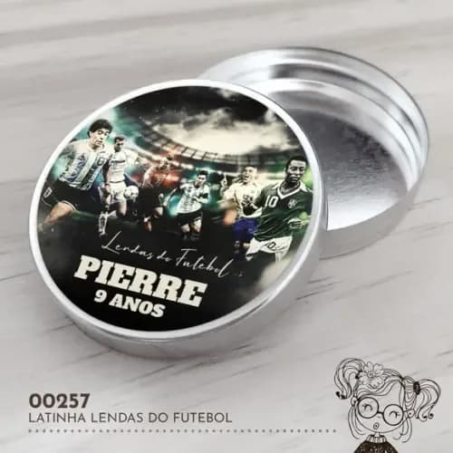 Latinha Adesivada Lendas do Futebol - 00257