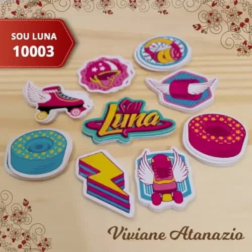 Aplique Sou Luna 3cm (kit c/ 50un) - 00426