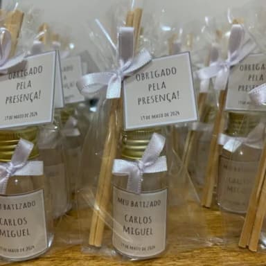 Lembrança Batizado Mini Aromatizador