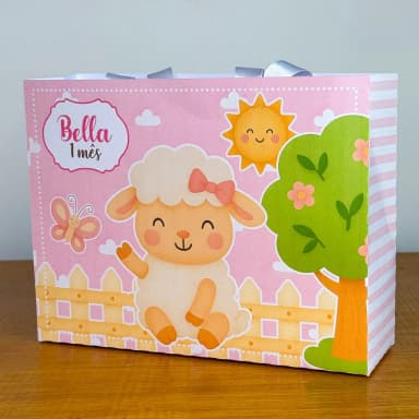 PEGUE E MONTE - Sacolinhas Personalizadas OVELHINHA - Decoração de Festa | Lembrancinhas | Aniversário | Personalizados