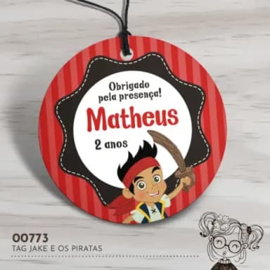 Tag Redonda Jake e os Piratas - 00773