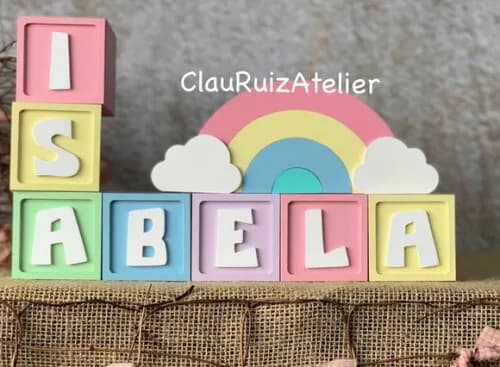 Candy Colors - Cubos 6x6cm Ts + Arco Íris.