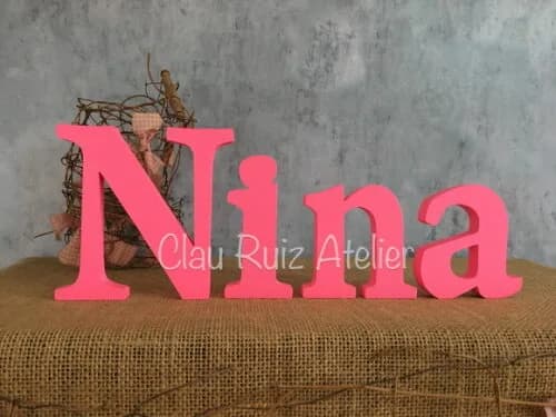 Letras Decorativas - nome em MDF