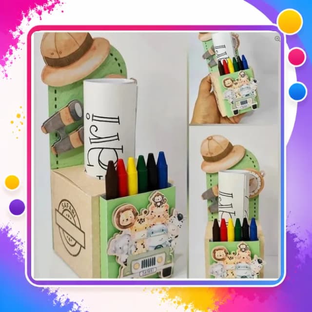 Caixa Kit Colorir - Qualquer Tema