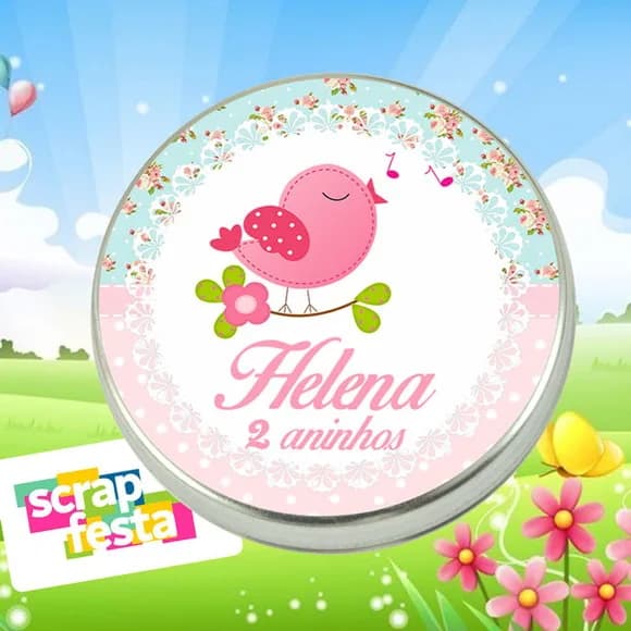 Latinhas Personalizadas Jardim Encantado