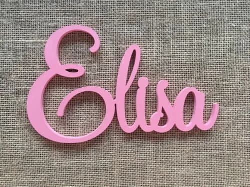 Letras Decorativas Nome de Parede