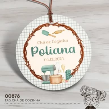 Tag Redonda Chá de Cozinha - 00878