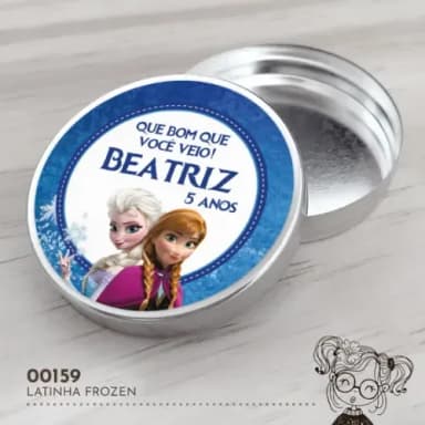 Latinha Adesivada Frozen - 00159