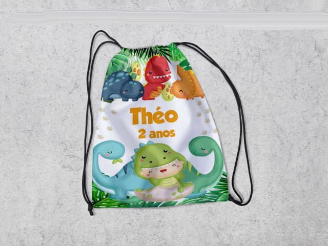 Mochilinha Personalizada Dinossauros Baby